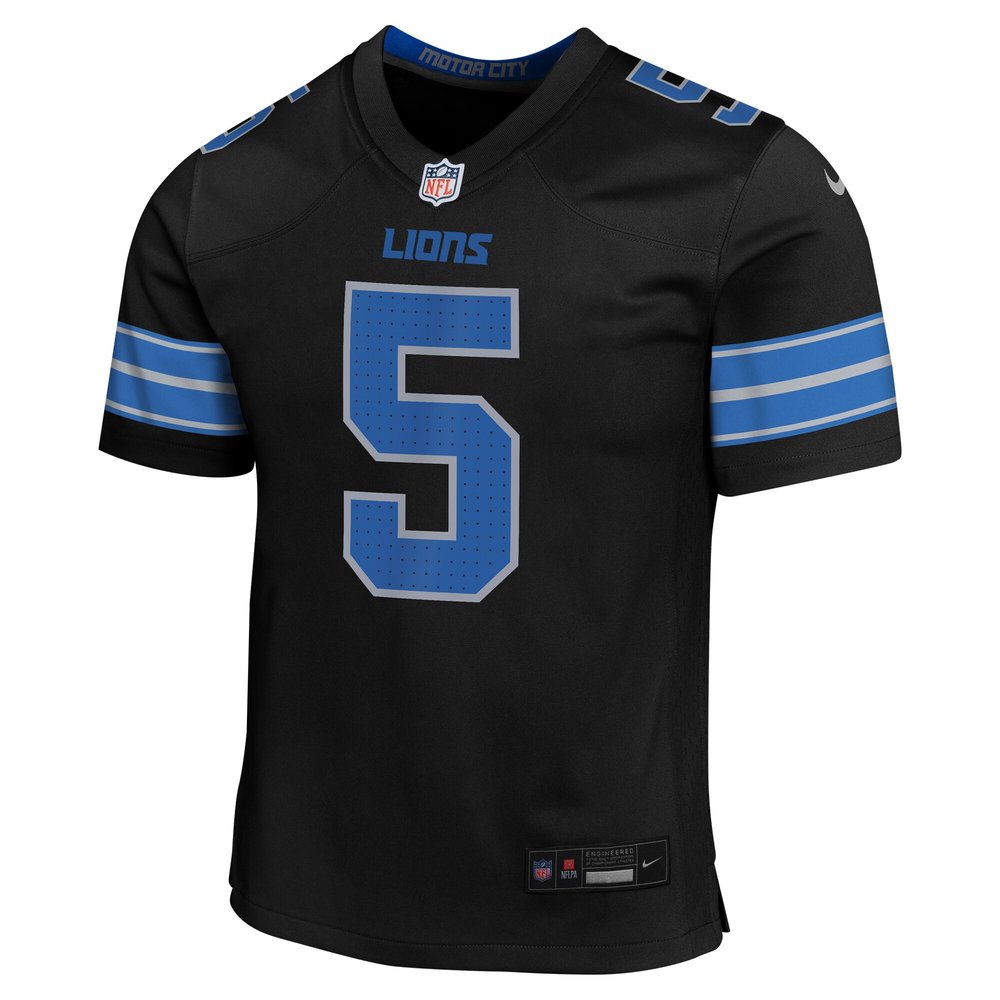 Youth Detroit Lions David Montgomery Black Alternate Player Game Jersey