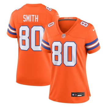 Women's Denver Broncos Rod Smith Orange Mile High Collection 1977 Throwback Retired Player Game Jersey Women's Denver Broncos Rod Smith Orange Mile High Collection 1977 Throwback Retired Player Game Jersey