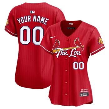 Women's St. Louis Cardinals Red City Connect Limited Custom Jersey Women's St. Louis Cardinals Red City Connect Limited Custom Jersey
