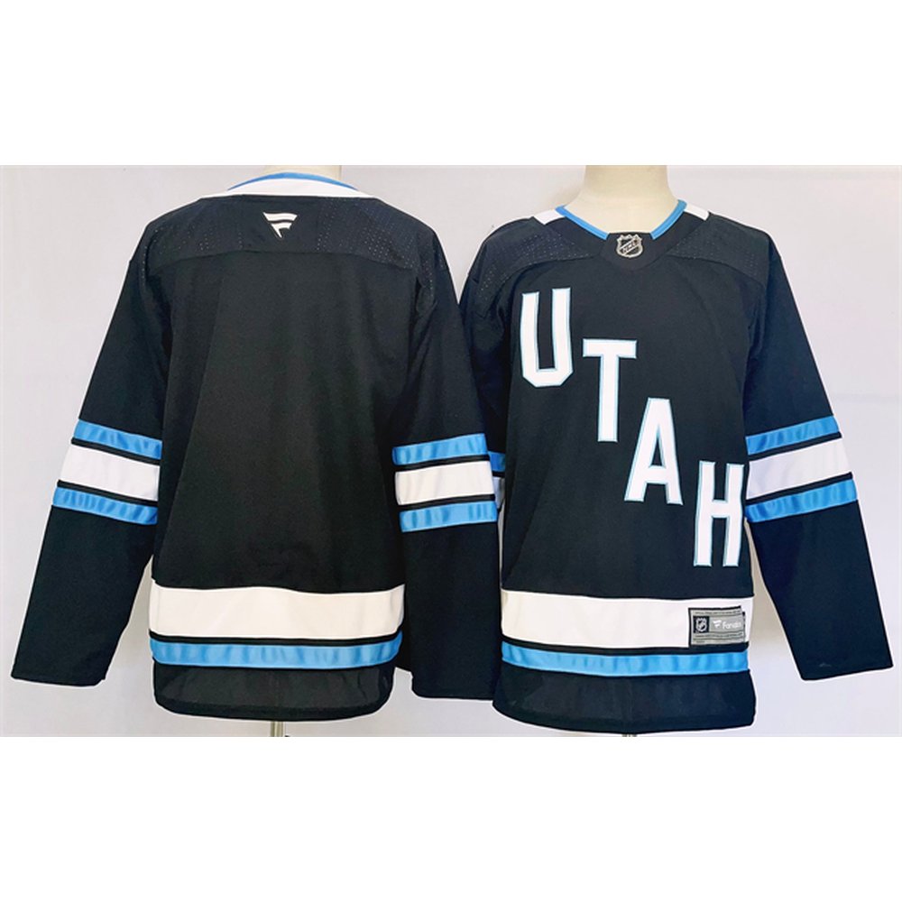 Men's Utah Mammoth Custom Navy Stitched Premium Jersey