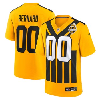 Men's Pittsburgh Steelers Germie Bernard Gold 2026 NFL Draft Game Jersey Men's Pittsburgh Steelers Germie Bernard Gold 2026 NFL Draft Game Jersey
