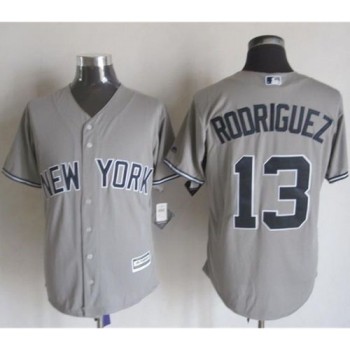 Yankees #13 Alex Rodriguez Grey New Cool Base Stitched MLB Jersey Yankees #13 Alex Rodriguez Grey New Cool Base Stitched MLB Jersey