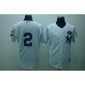 Yankees #2 Derek Jeter White GMS The Boss Stitched MLB Jersey Yankees #2 Derek Jeter White GMS The Boss Stitched MLB Jersey