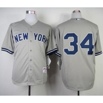Yankees #34 Brian McCann Grey Stitched MLB Jersey Yankees #34 Brian McCann Grey Stitched MLB Jersey