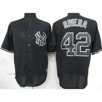 Yankees #42 Mariano Rivera Black Fashion Stitched MLB Jersey Yankees #42 Mariano Rivera Black Fashion Stitched MLB Jersey