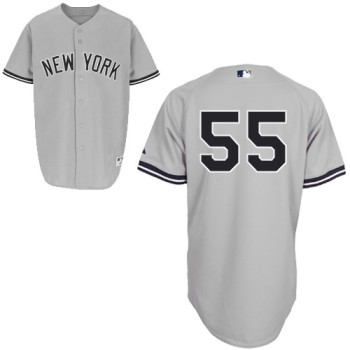 Yankees #55 Russell Martin Grey Stitched MLB Jersey Yankees #55 Russell Martin Grey Stitched MLB Jersey