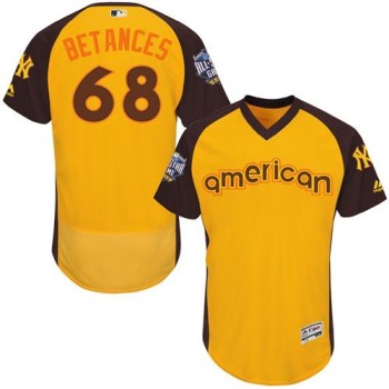 Yankees #68 Dellin Betances Gold Flexbase Authentic Collection 2016 All-Star American League Stitched MLB Jersey Yankees #68 Dellin Betances Gold Flexbase Authentic Collection 2016 All-Star American League Stitched MLB Jersey