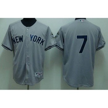 Yankees #7 Mickey Mantle Stitched Grey MLB Jersey Yankees #7 Mickey Mantle Stitched Grey MLB Jersey
