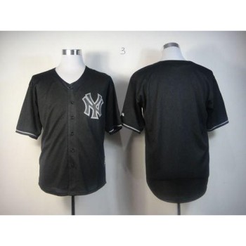 Yankees Blank Black Fashion Stitched MLB Jersey Yankees Blank Black Fashion Stitched MLB Jersey