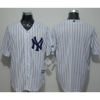 Yankees Blank White Strip New Cool Base Stitched MLB Jersey Yankees Blank White Strip New Cool Base Stitched MLB Jersey