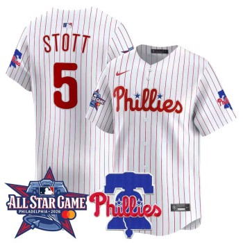 Men's Philadelphia Phillies #5 Bryson Stott White 2026 MLB All-Star Jersey Men's Philadelphia Phillies #5 Bryson Stott White 2026 MLB All-Star Jersey