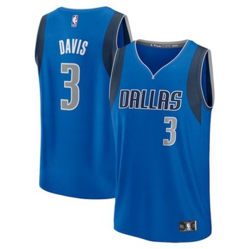 Youth Dallas Mavericks #3 Anthony Davis Royal Fast Break Replica Player Jersey