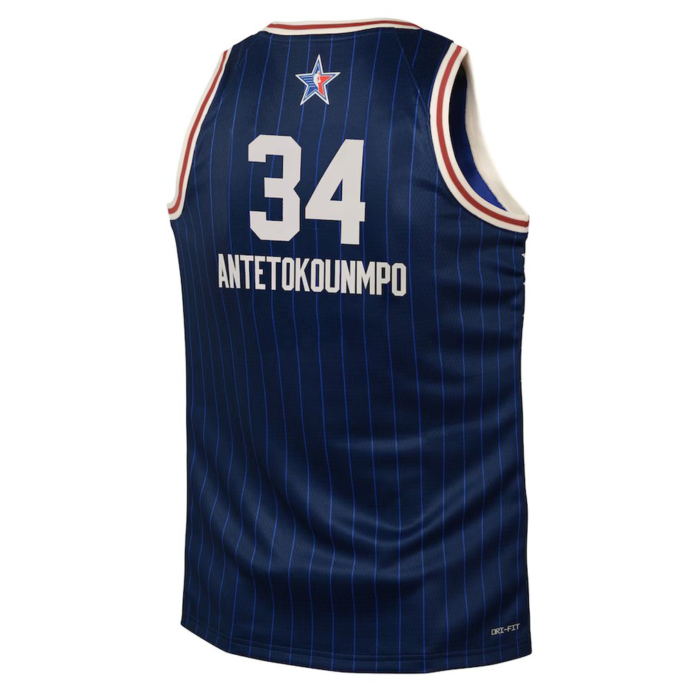 Youth #34 Giannis Antetokounmpo Navy 2024 NBA All-Star Game Swingman Jersey