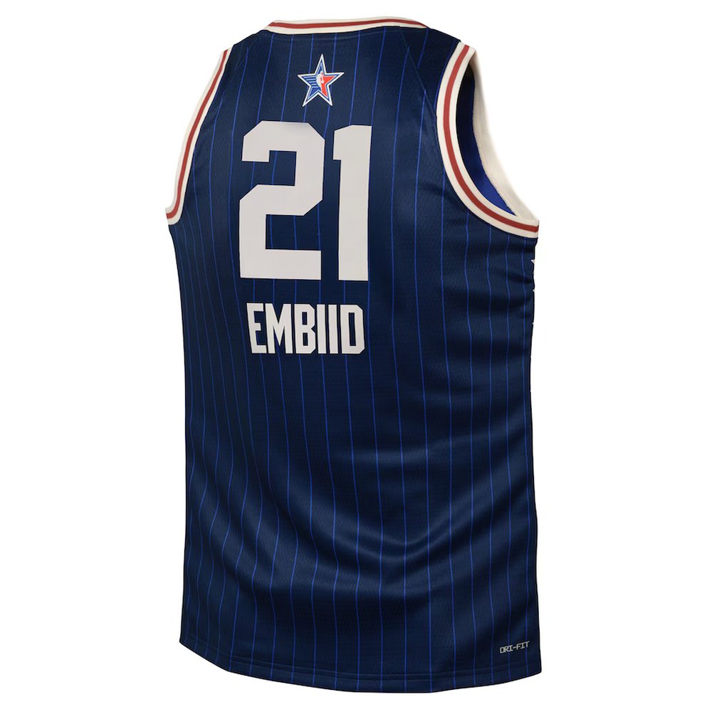 Youth #21 Joel Embiid Navy 2024 NBA All-Star Game Swingman Jersey Youth #21 Joel Embiid Navy 2024 NBA All-Star Game Swingman Jersey