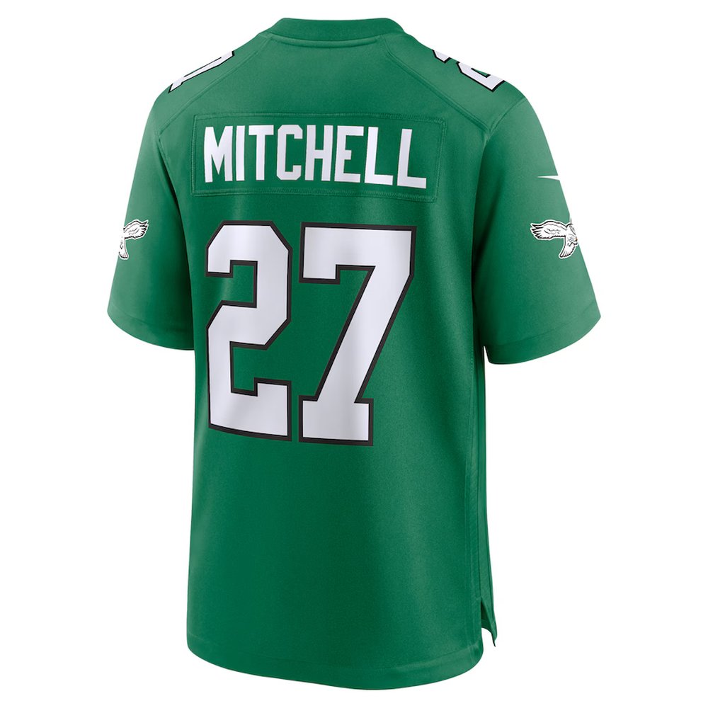 Youth #27 Quinyon Mitchell Kelly Green Philadelphia Eagles Alternate Game Jersey Youth #27 Quinyon Mitchell Kelly Green Philadelphia Eagles Alternate Game Jersey