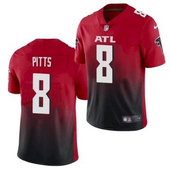 Youth Atlanta Falcons #8 Kyle Pitts 2021 NFL Draft Red And Black Vapor Untouchable Limited Stitched Jersey Youth Atlanta Falcons #8 Kyle Pitts 2021 NFL Draft Red And Black Vapor Untouchable Limited Stitched Jersey