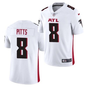 Youth Atlanta Falcons #8 Kyle Pitts 2021 NFL Draft White Vapor Untouchable Limited Stitched Jersey Youth Atlanta Falcons #8 Kyle Pitts 2021 NFL Draft White Vapor Untouchable Limited Stitched Jersey