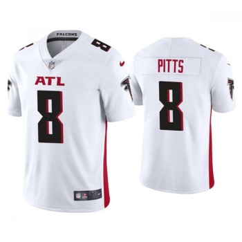 Youth Atlanta Falcons #8 Kyle Pitts White Vapor Untouchable Limited Stitched Jersey Youth Atlanta Falcons #8 Kyle Pitts White Vapor Untouchable Limited Stitched Jersey