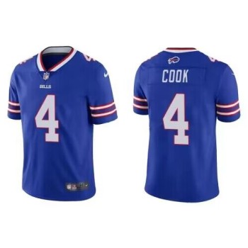 Youth Buffalo Bills #4 James Cook Blue Vapor Untouchable Limited Stitched Jersey Youth Buffalo Bills #4 James Cook Blue Vapor Untouchable Limited Stitched Jersey