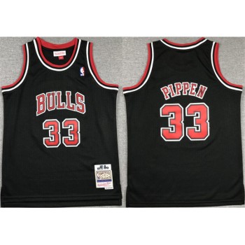 Youth Chicago Bulls #33 Scottie Pippen Black Stitched Basketball Jersey Youth Chicago Bulls #33 Scottie Pippen Black Stitched Basketball Jersey
