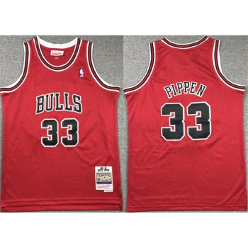 Youth Chicago Bulls #33 Scottie Pippen Red Stitched Basketball Jersey Youth Chicago Bulls #33 Scottie Pippen Red Stitched Basketball Jersey