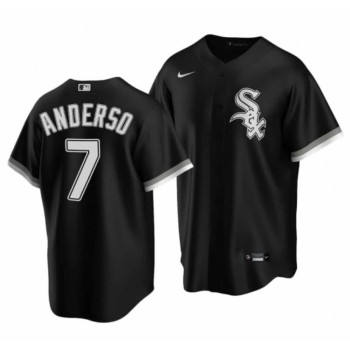 Youth Chicago White Sox #7 Tim Anderson Black Cool Base Stitched Jersey Youth Chicago White Sox #7 Tim Anderson Black Cool Base Stitched Jersey