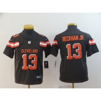 Youth Cleveland Browns #13 Odell Beckham Jr. Brown Vapor Untouchable Limited Stitched NFL Jersey Youth Cleveland Browns #13 Odell Beckham Jr. Brown Vapor Untouchable Limited Stitched NFL Jersey