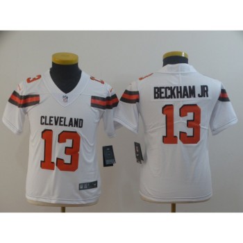 Youth Cleveland Browns #13 Odell Beckham Jr. White Vapor Untouchable Limited Stitched NFL Jersey Youth Cleveland Browns #13 Odell Beckham Jr. White Vapor Untouchable Limited Stitched NFL Jersey