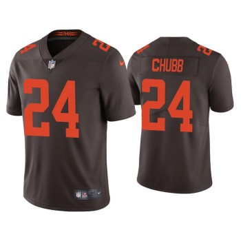 Youth Cleveland Browns #24 Nick Chubb Brown Vapor Untouchable Limited Stitched Jersey Youth Cleveland Browns #24 Nick Chubb Brown Vapor Untouchable Limited Stitched Jersey