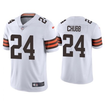 Youth Cleveland Browns #24 Nick Chubb White Vapor Untouchable Limited Stitched Jersey Youth Cleveland Browns #24 Nick Chubb White Vapor Untouchable Limited Stitched Jersey