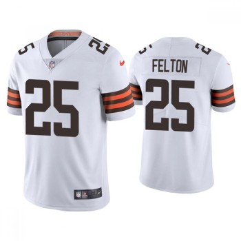 Youth Cleveland Browns #25 Demetric Felton White Vapor Untouchable Limited Stitched Jersey Youth Cleveland Browns #25 Demetric Felton White Vapor Untouchable Limited Stitched Jersey