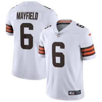 Youth Cleveland Browns #6 Baker Mayfield White Vapor Untouchable Limited Stitched Jersey Youth Cleveland Browns #6 Baker Mayfield White Vapor Untouchable Limited Stitched Jersey