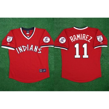 Youth Cleveland Guardians #11 Jose Ramirez Red Stitched Jersey Youth Cleveland Guardians #11 Jose Ramirez Red Stitched Jersey