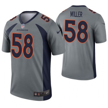Youth Denver Broncos #58 Von Miller Gray Inverted Legend Stitched NFL Jersey Youth Denver Broncos #58 Von Miller Gray Inverted Legend Stitched NFL Jersey