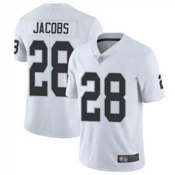 Youth Las Vegas Raiders #28 Josh Jacobs White Vapor Untouchable Limited Stitched NFL Jersey Youth Las Vegas Raiders #28 Josh Jacobs White Vapor Untouchable Limited Stitched NFL Jersey