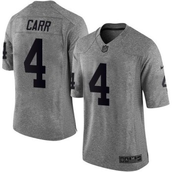 Youth Las Vegas Raiders #4 Derek Carr Gray Stitched NFL Jersey Youth Las Vegas Raiders #4 Derek Carr Gray Stitched NFL Jersey
