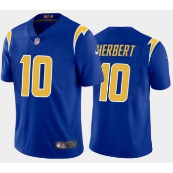 Youth Los Angeles Chargers #10 Justin Herbert 2020 Royal Vapor Untouchable Limited Stitched Jersey Youth Los Angeles Chargers #10 Justin Herbert 2020 Royal Vapor Untouchable Limited Stitched Jersey