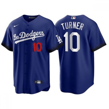 Youth Los Angeles Dodgers #10 Justin Turner 2021 Royal City Connect Cool Base Stitched Jersey Youth Los Angeles Dodgers #10 Justin Turner 2021 Royal City Connect Cool Base Stitched Jersey