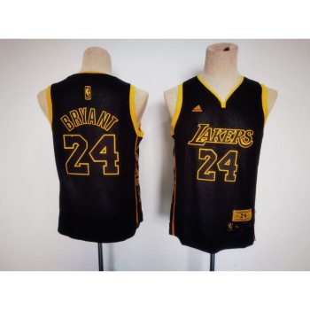 Youth Los Angeles Lakers #24 Kobe Bryant Black Stitched Basketball Jersey Youth Los Angeles Lakers #24 Kobe Bryant Black Stitched Basketball Jersey