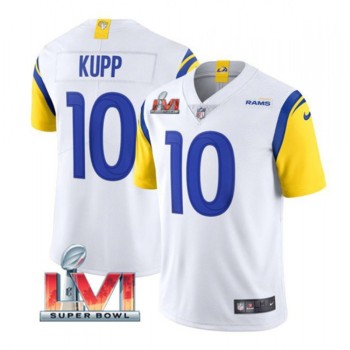 Youth Los Angeles Rams #10 Cooper Kupp White 2022 Super Bowl LVI Vapor Untouchable Limited Stitched Jersey