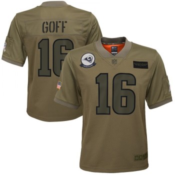 Youth Los Angeles Rams #16 Jared Goff 2019 Camo Salute To Service Stitched NFL Jersey Youth Los Angeles Rams #16 Jared Goff 2019 Camo Salute To Service Stitched NFL Jersey
