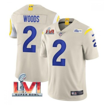 Youth Los Angeles Rams #2 Robert Woods Bone 2022 Super Bowl LVI Vapor Untouchable Limited Stitched Jersey Youth Los Angeles Rams #2 Robert Woods Bone 2022 Super Bowl LVI Vapor Untouchable Limited Stitched Jersey