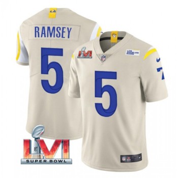Youth Los Angeles Rams #5 Jalen Ramsey Bone 2022 Super Bowl LVI Vapor Untouchable Limited Stitched Jersey Youth Los Angeles Rams #5 Jalen Ramsey Bone 2022 Super Bowl LVI Vapor Untouchable Limited Stitched Jersey