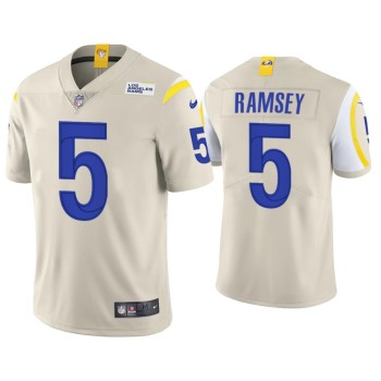 Youth Los Angeles Rams #5 Jalen Ramsey Bone Vapor Untouchable Limited Stitched Jersey Youth Los Angeles Rams #5 Jalen Ramsey Bone Vapor Untouchable Limited Stitched Jersey