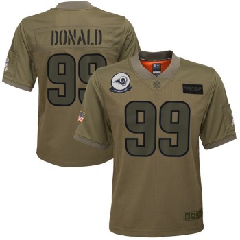 Youth Los Angeles Rams #99 Aaron Donald 2019 Camo Salute To Service Stitched NFL Jersey Youth Los Angeles Rams #99 Aaron Donald 2019 Camo Salute To Service Stitched NFL Jersey