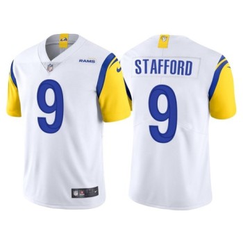 Youth Los Angeles Rams #9 Matthew Stafford White Vapor Limited Stitched Jersey Youth Los Angeles Rams #9 Matthew Stafford White Vapor Limited Stitched Jersey