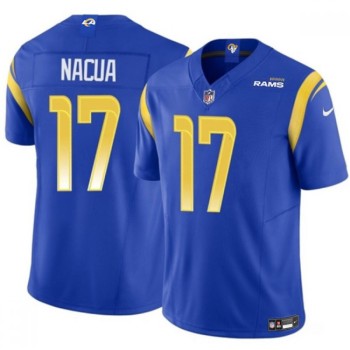 Youth Los Angeles Rams #17 Puka Nacua Blue 2023 F.U.S.E Vapor Untouchable Limited Stitched Jersey Youth Los Angeles Rams #17 Puka Nacua Blue 2023 F.U.S.E Vapor Untouchable Limited Stitched Jersey