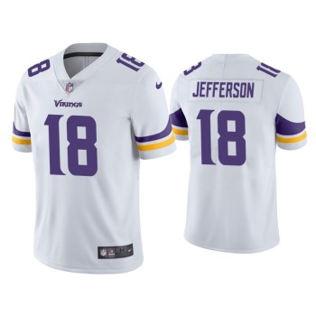 Youth Minnesota Vikings #18 Justin Jefferson White Vapor Untouchable Limited Stitched Jersey Youth Minnesota Vikings #18 Justin Jefferson White Vapor Untouchable Limited Stitched Jersey