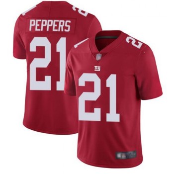 Youth New York Giants #21 Jabrill Peppers Red Vapor Stitched NFL Jersey Youth New York Giants #21 Jabrill Peppers Red Vapor Stitched NFL Jersey