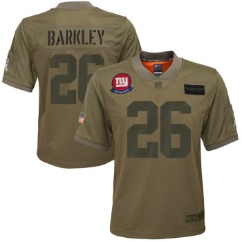 Youth New York Giants #26 Saquon Barkley 2019 Camo Salute To Service Stitched NFL Jersey Youth New York Giants #26 Saquon Barkley 2019 Camo Salute To Service Stitched NFL Jersey